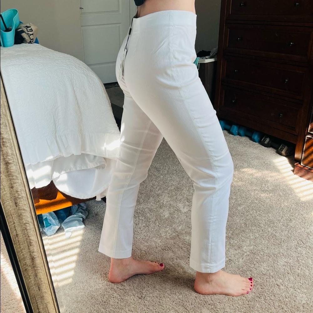 NWT Lior white Sasha ankle pants size 8 - Picture 6 of 7